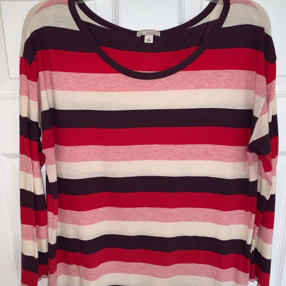 3/4 Sleeve Gap Striped T-Shirt - Picture 1 of 4